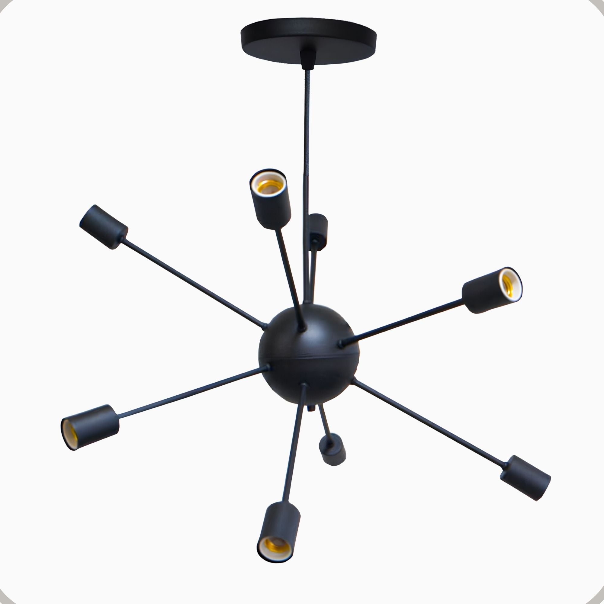 Pendente Sputnik Aluminio 8 Luzes E27 Lumini Lab