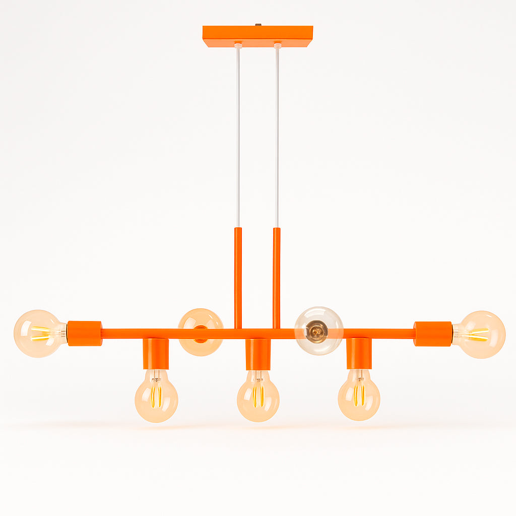 Pendente Rubis Aluminio Teto E27 7 Luzes Lumini Lab