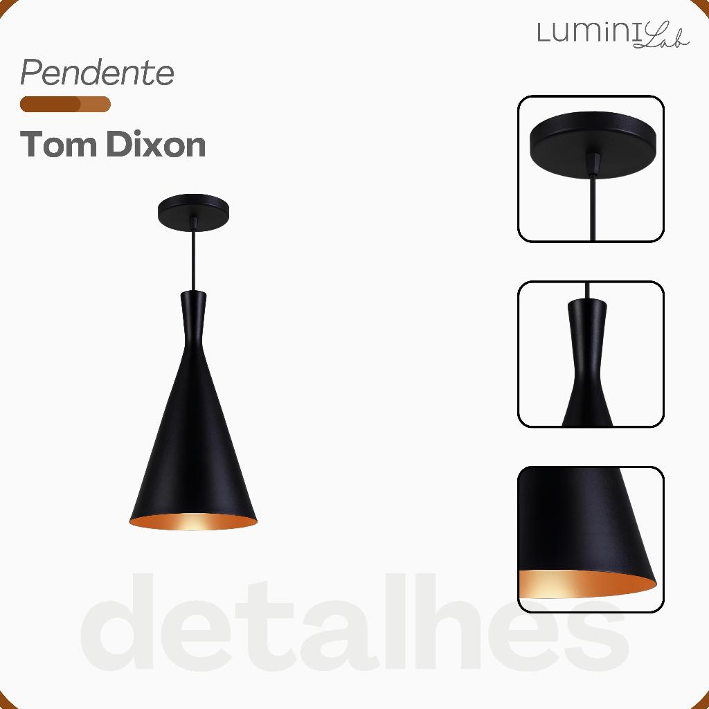 Pendente Tom Dixon Canada Aluminio Teto E27 1 Luz Lumini Lab