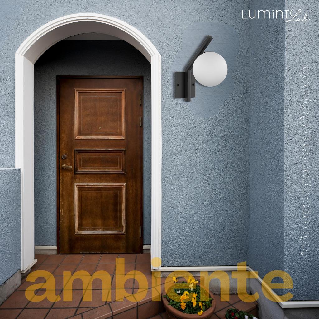 Arandela Roar Aluminio Parede 1 Luz G9 D12 Bivolt Lumini Lab