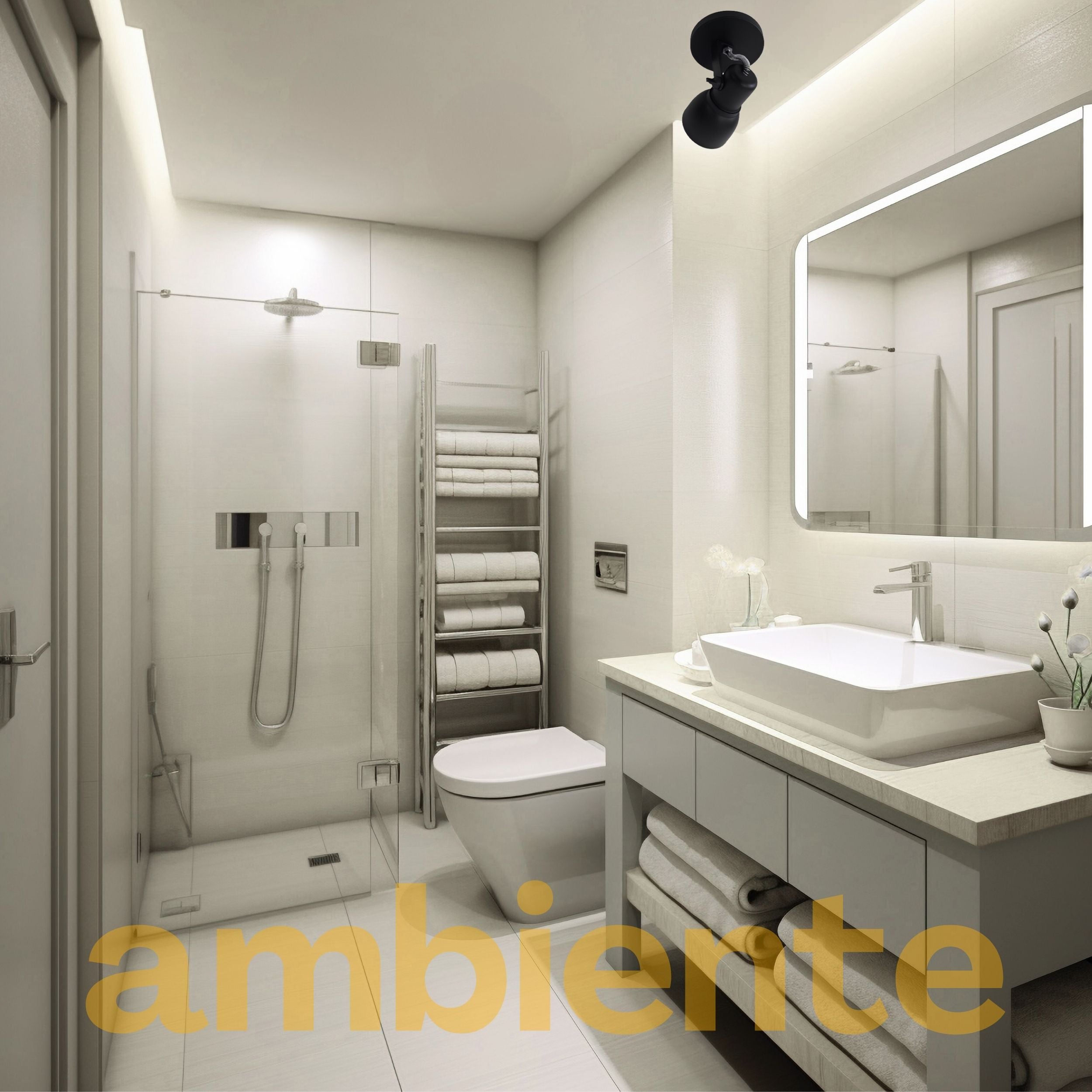 Spot Light Aluminio Teto E27 1 Luz Lumini Lab