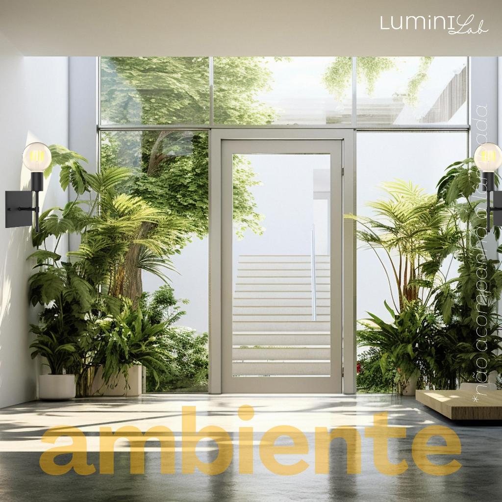 Arandela Chill Aluminio Parede 1 Luz E27 Bivolt Lumini Lab