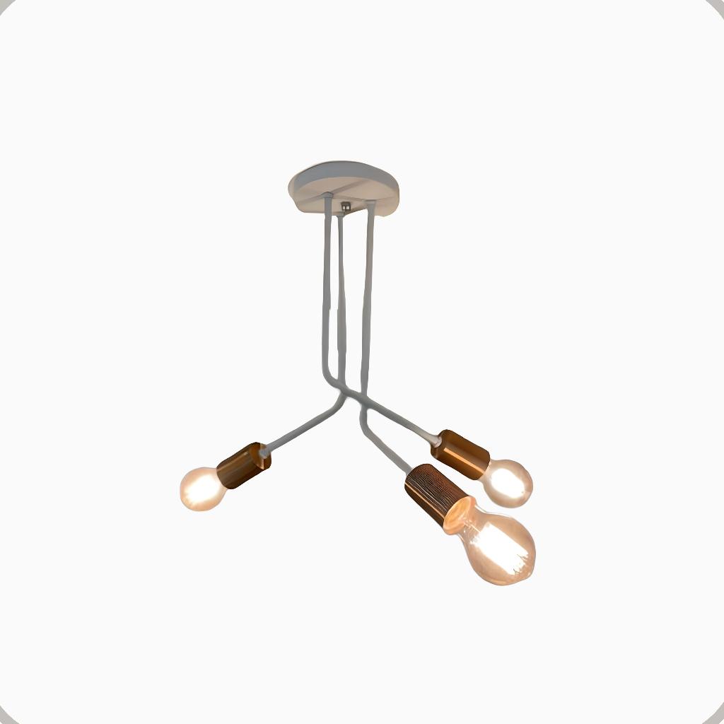 Plafon Lumiviva Aluminio Teto 3 Luzes E27 Bivolt Lumini Lab