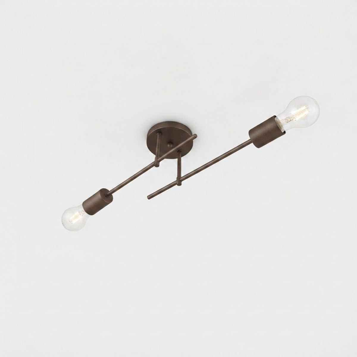 Plafon Naviano Aluminio Teto E27 2 Luzes Lumini Lab