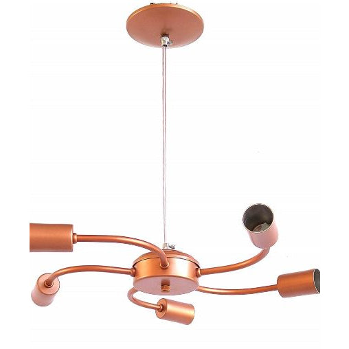 Pendente Master Aluminio Teto Cabo 1 metro 5 Luzes E27 Bivolt Lumini Lab