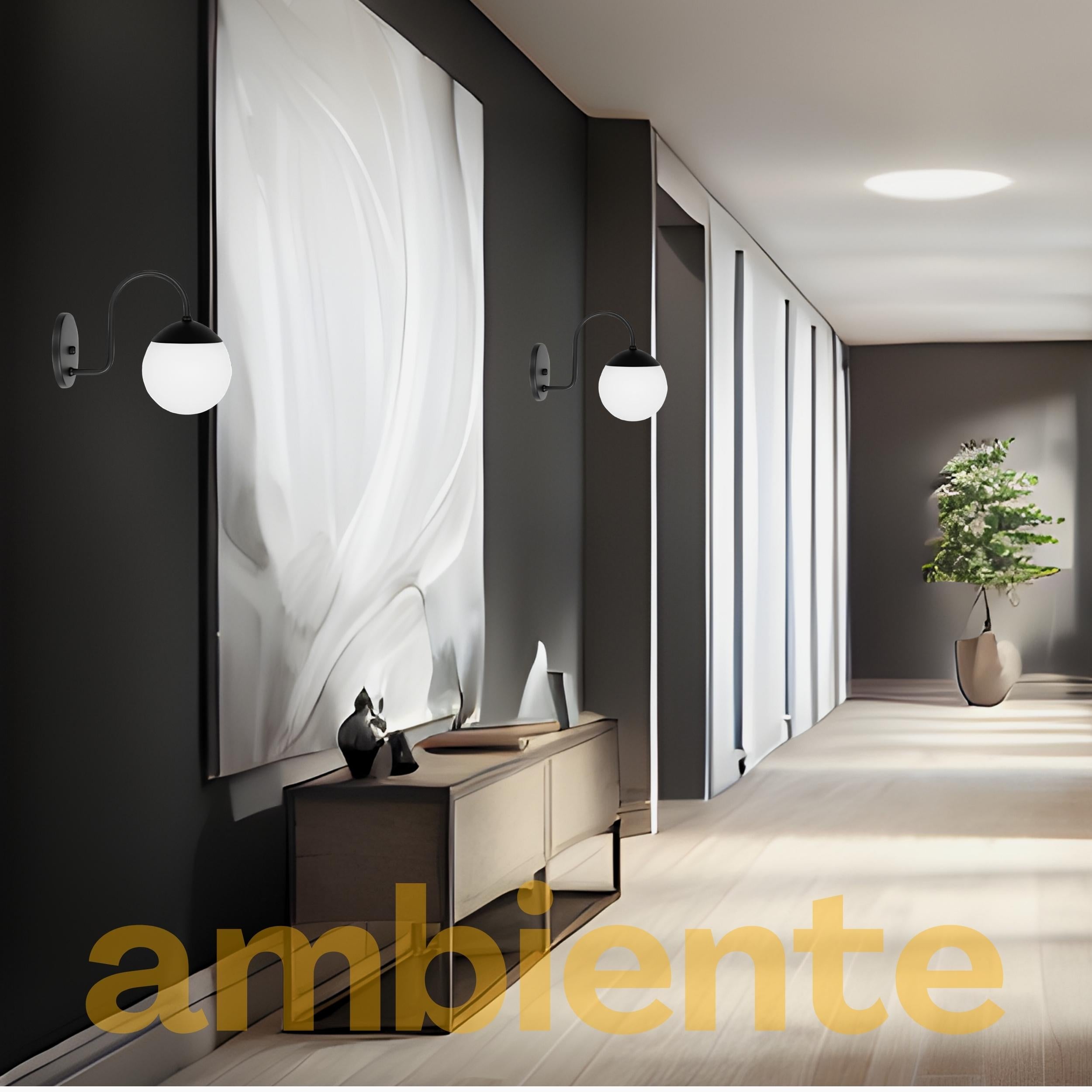 Arandela Orbe Aluminio Parede 1 Luz G9 D12 Bivolt Lumini Lab