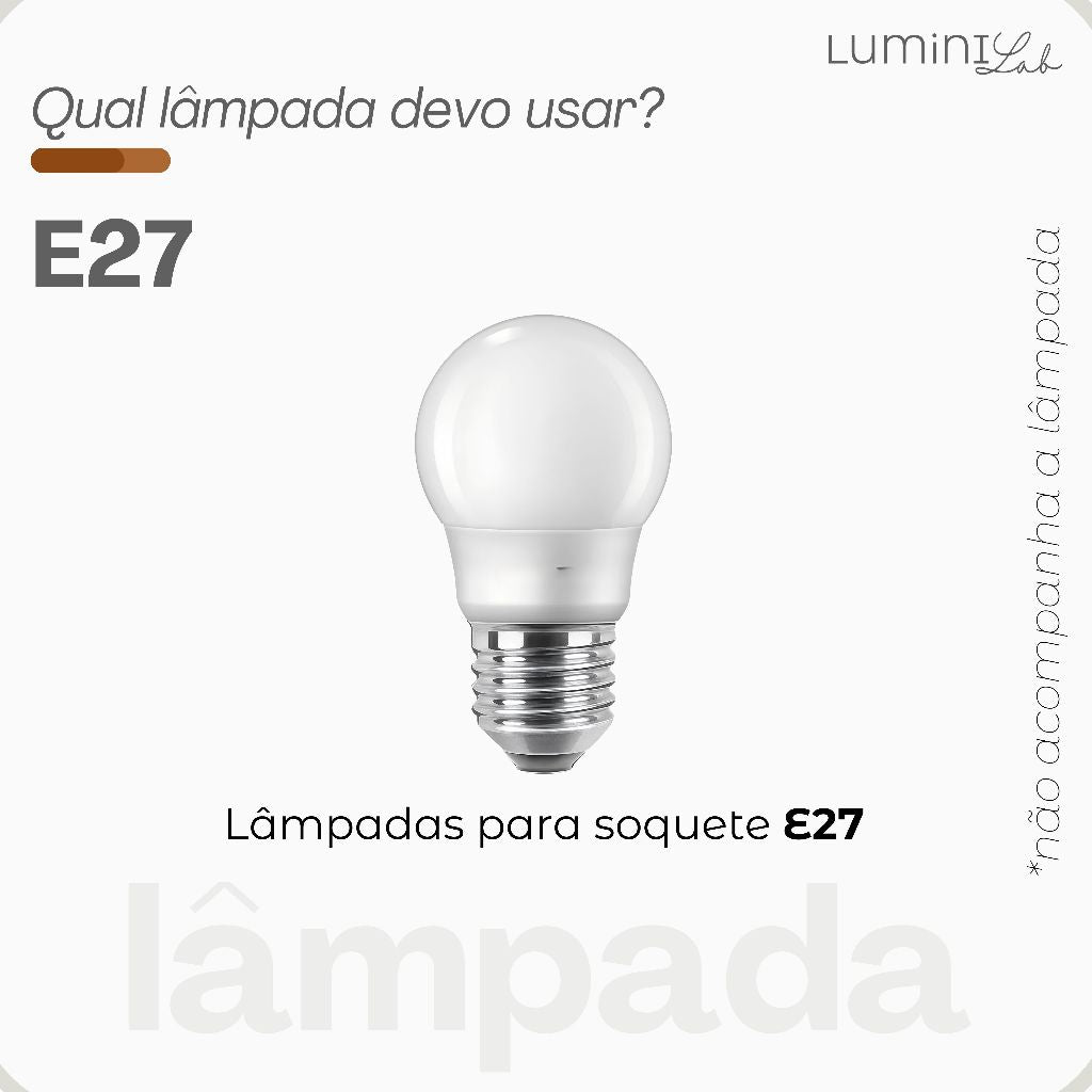 Spot Light Aluminio Teto E27 2 Luzes Lumini Lab