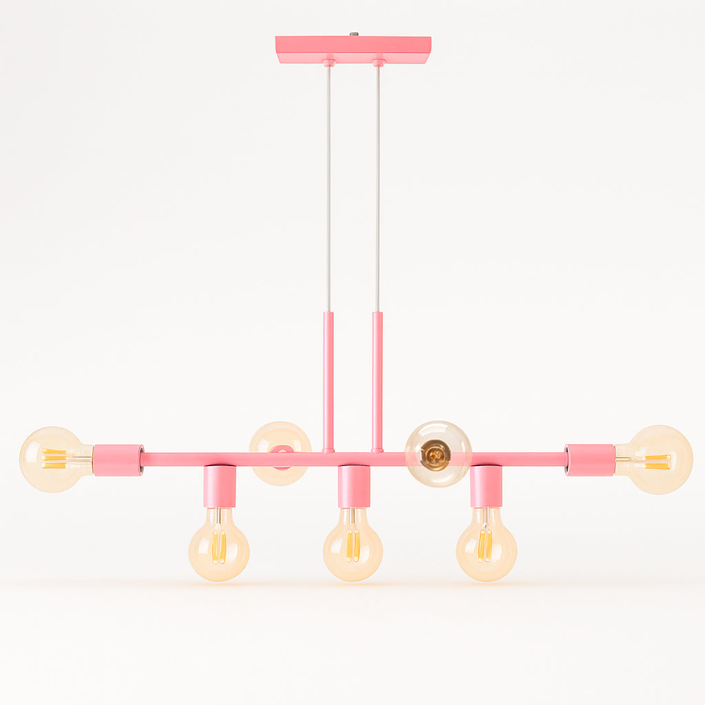 Pendente Rubis Aluminio Teto E27 7 Luzes Lumini Lab