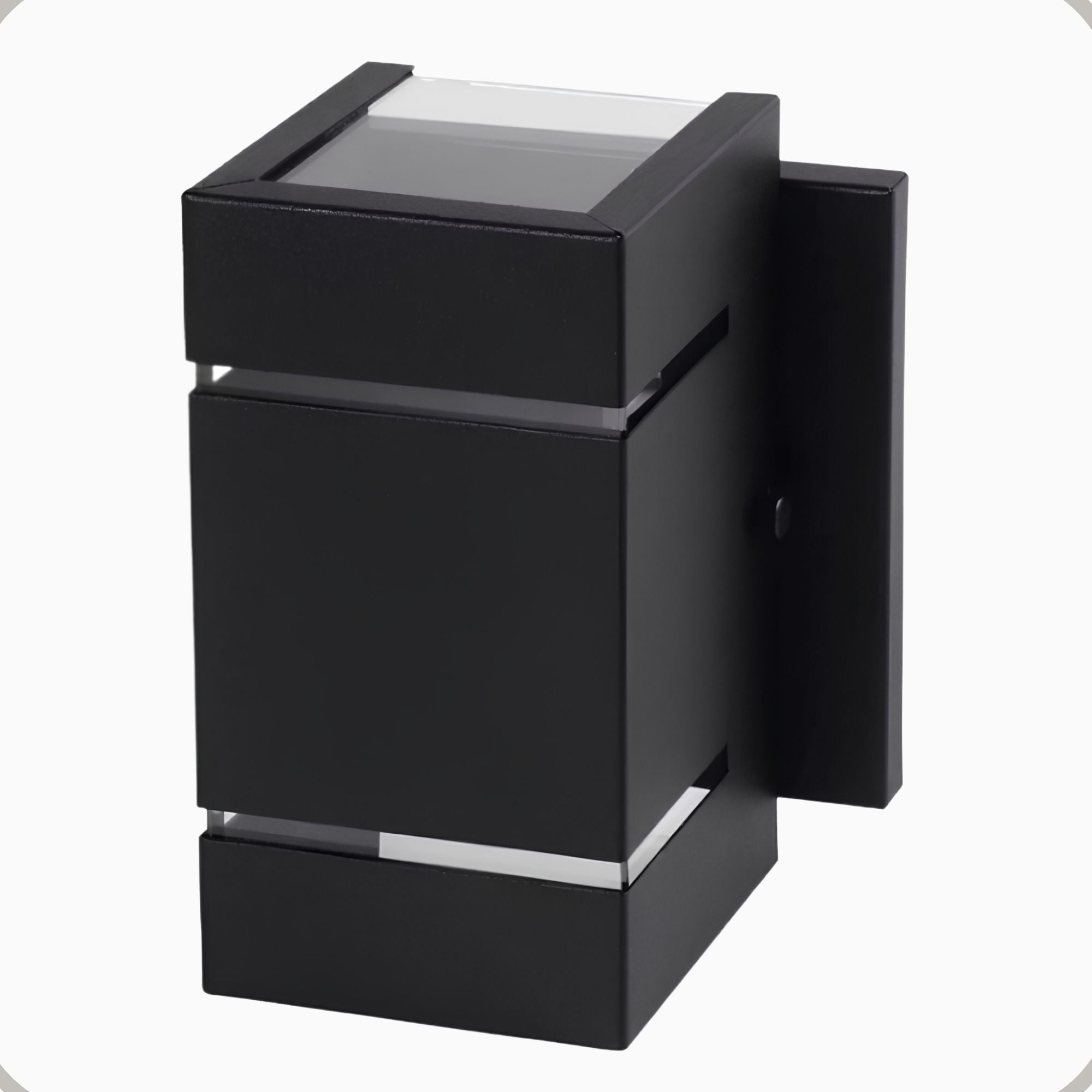 Arandela Catarina Aluminio 2 Fachos 2 Frisos Parede G9 1 Luz Lumini Lab