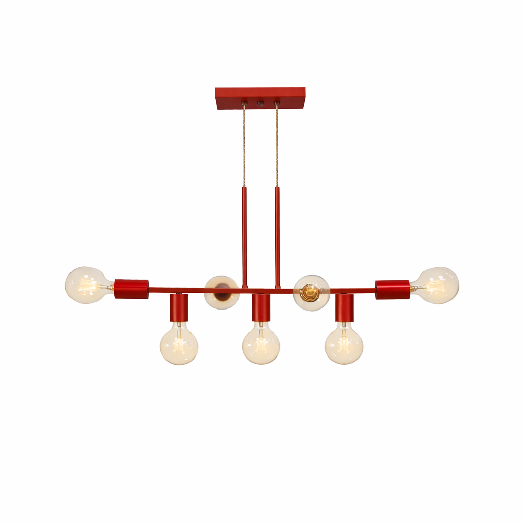 Pendente Rubis Aluminio Teto E27 7 Luzes Lumini Lab