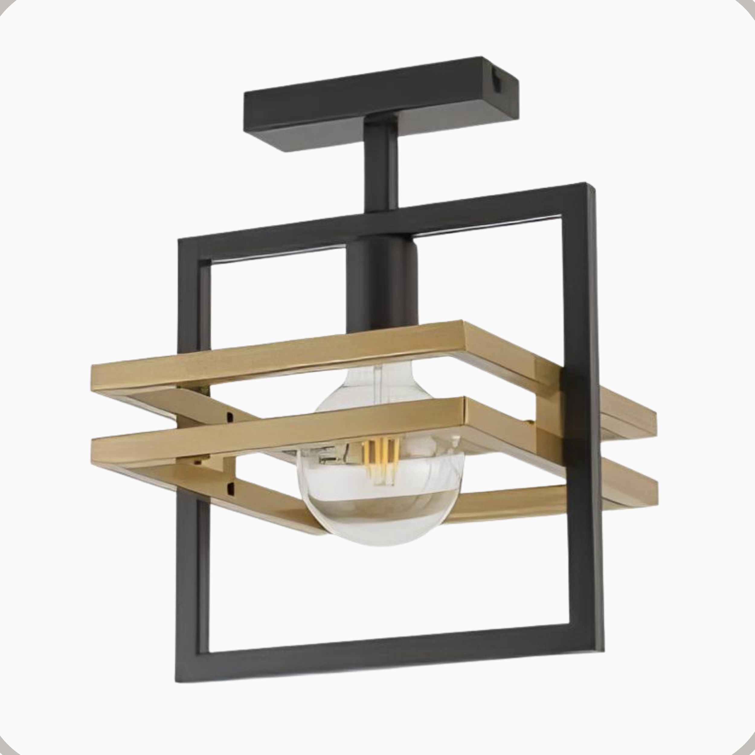 Plafon Moldura Aluminio Teto 1 Luz E27 Bivolt Lumini Lab