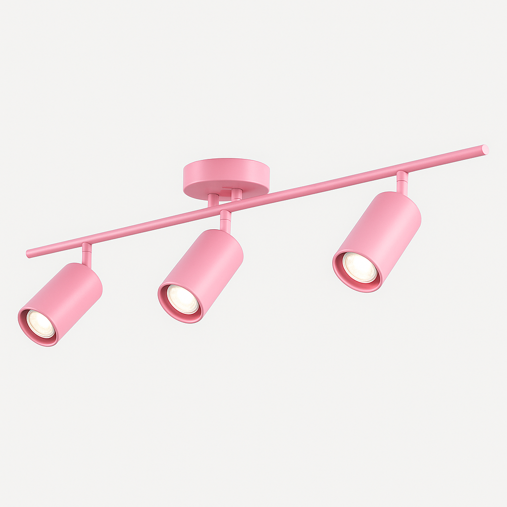 Spot Trilho Industrial Aluminio Teto 3 Luzes GU10 Bivolt Lumini Lab