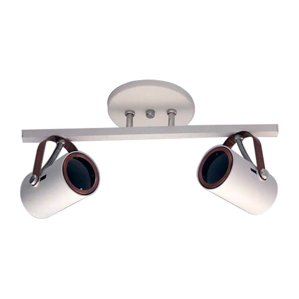 Spot Trilho Moderno Aluminio Teto GU10 2 Luzes Lumini Lab