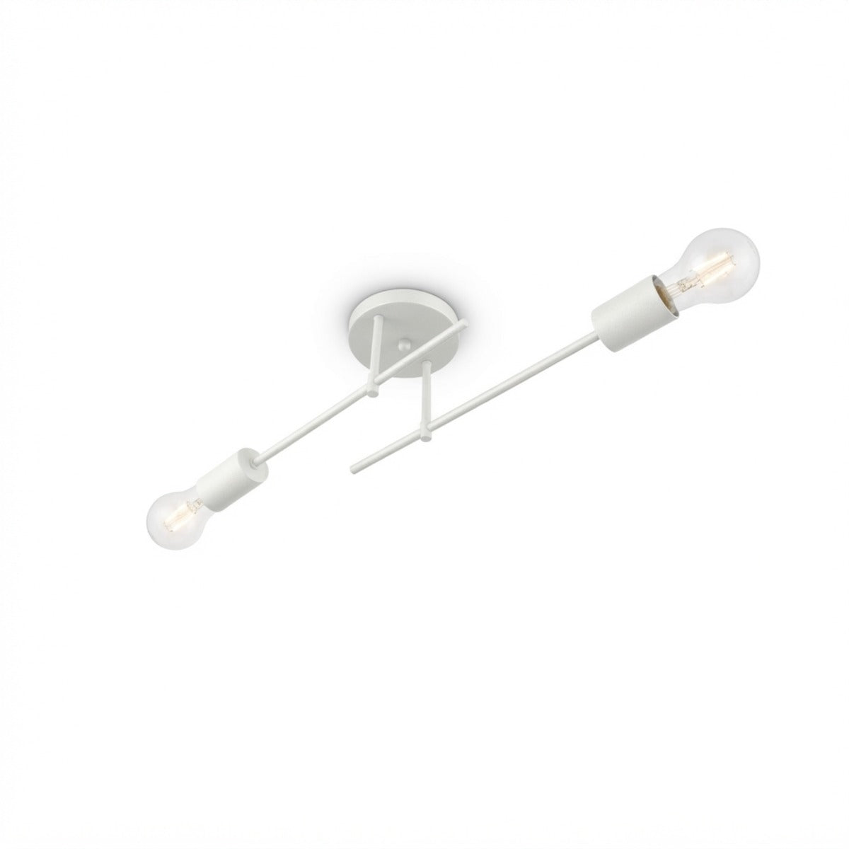 Plafon Naviano Aluminio Teto E27 2 Luzes Lumini Lab