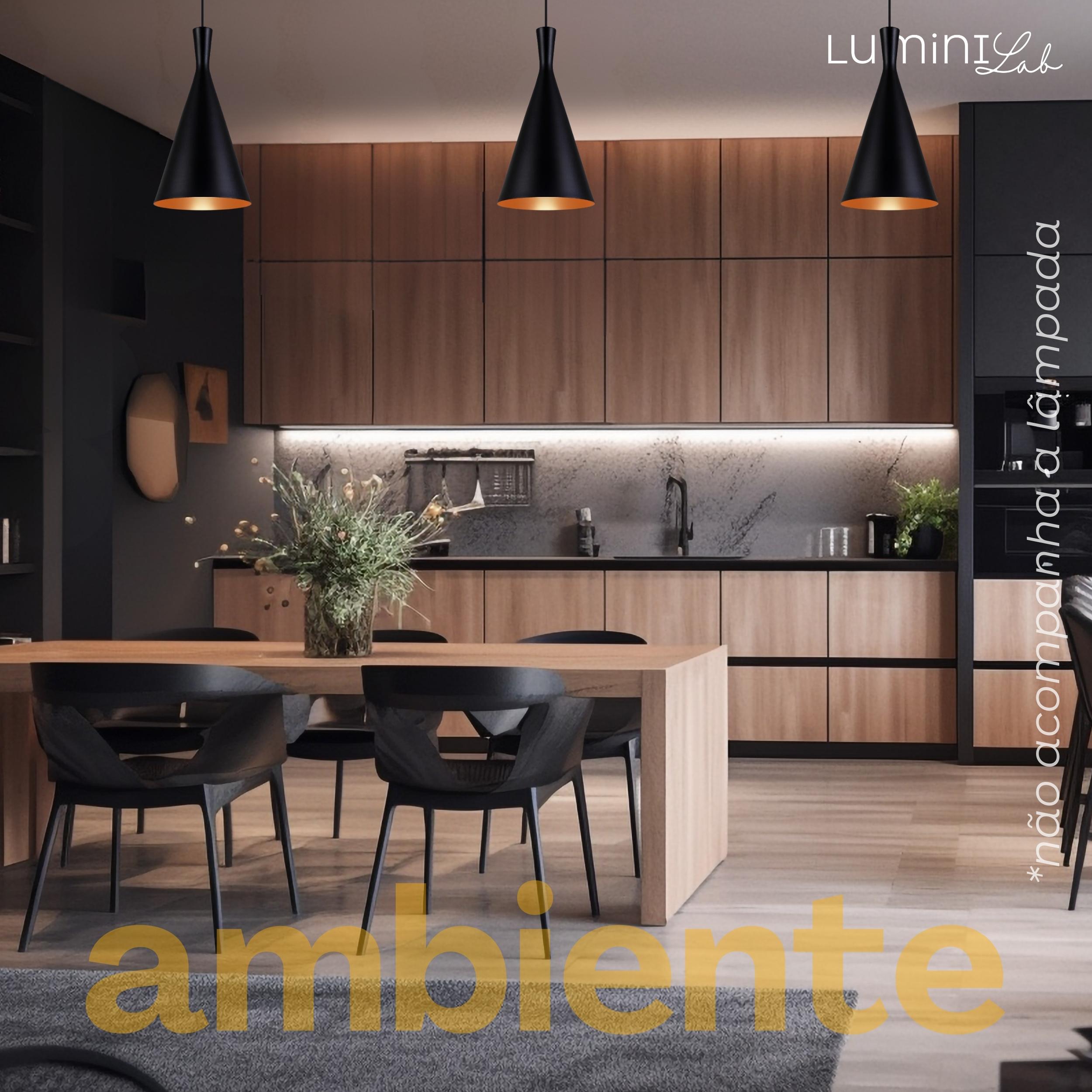 Pendente Tom Dixon Canada Aluminio Teto E27 1 Luz Lumini Lab