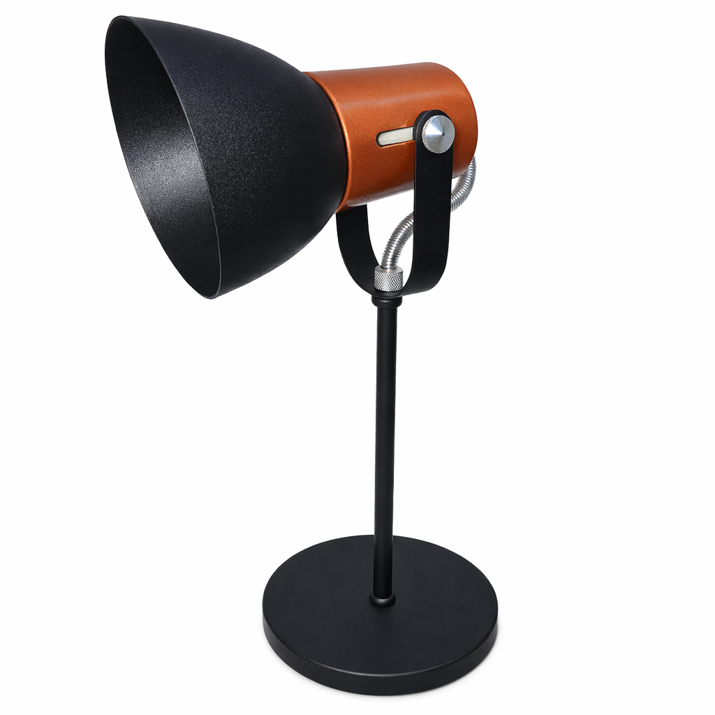 Luminaria de Mesa Cone Aluminio E27 1 Luz Fixa Lumini Lab