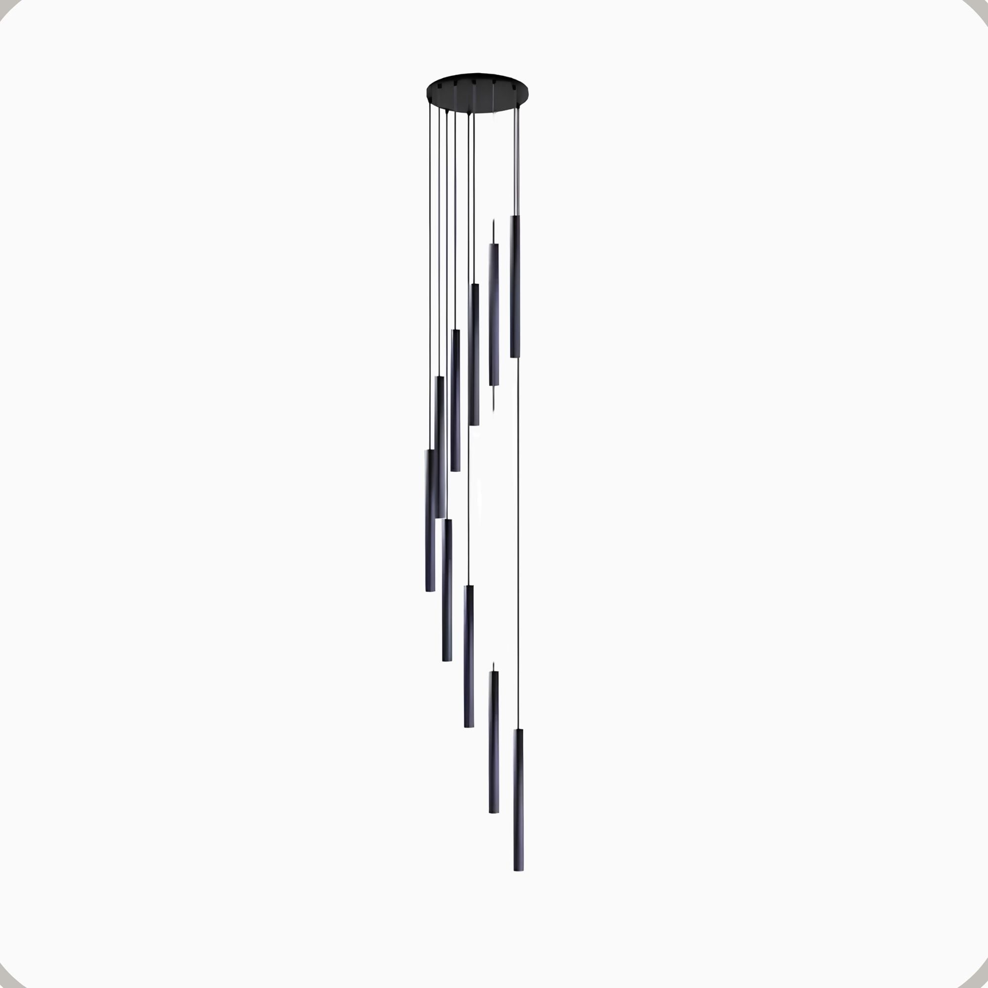 Pendente Arcana Aluminio Teto Cabo 1 metro 10 Luzes GU10 Bivolt Lumini Lab