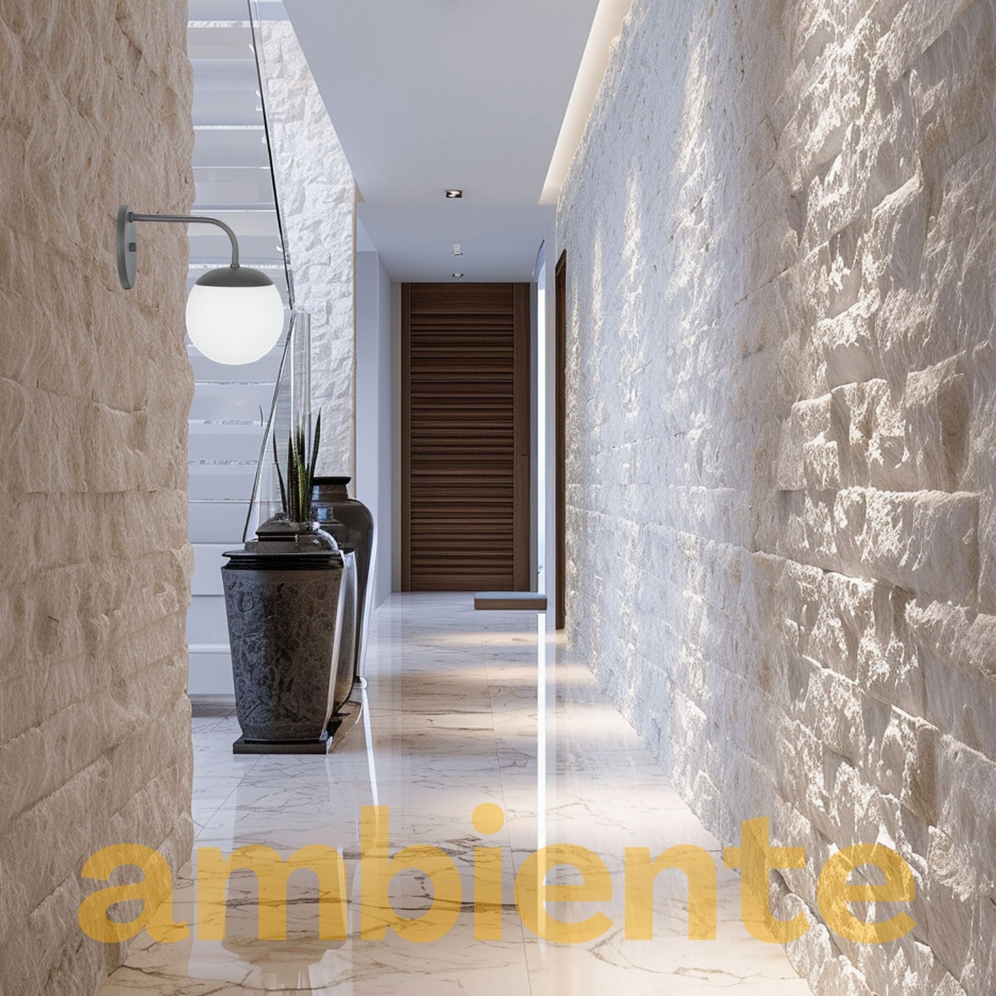 Arandela Hanover Aluminio D12 Parede G9 1 Luz Lumini Lab