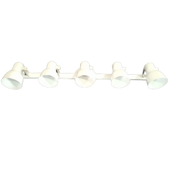 Spot Trilho Light Aluminio Teto E27 5 Luzes Lumini Lab
