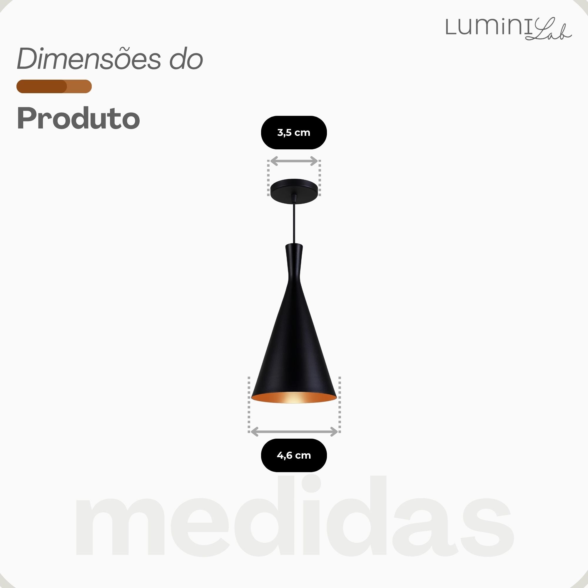 Pendente Tom Dixon Canada Aluminio Teto E27 1 Luz Lumini Lab