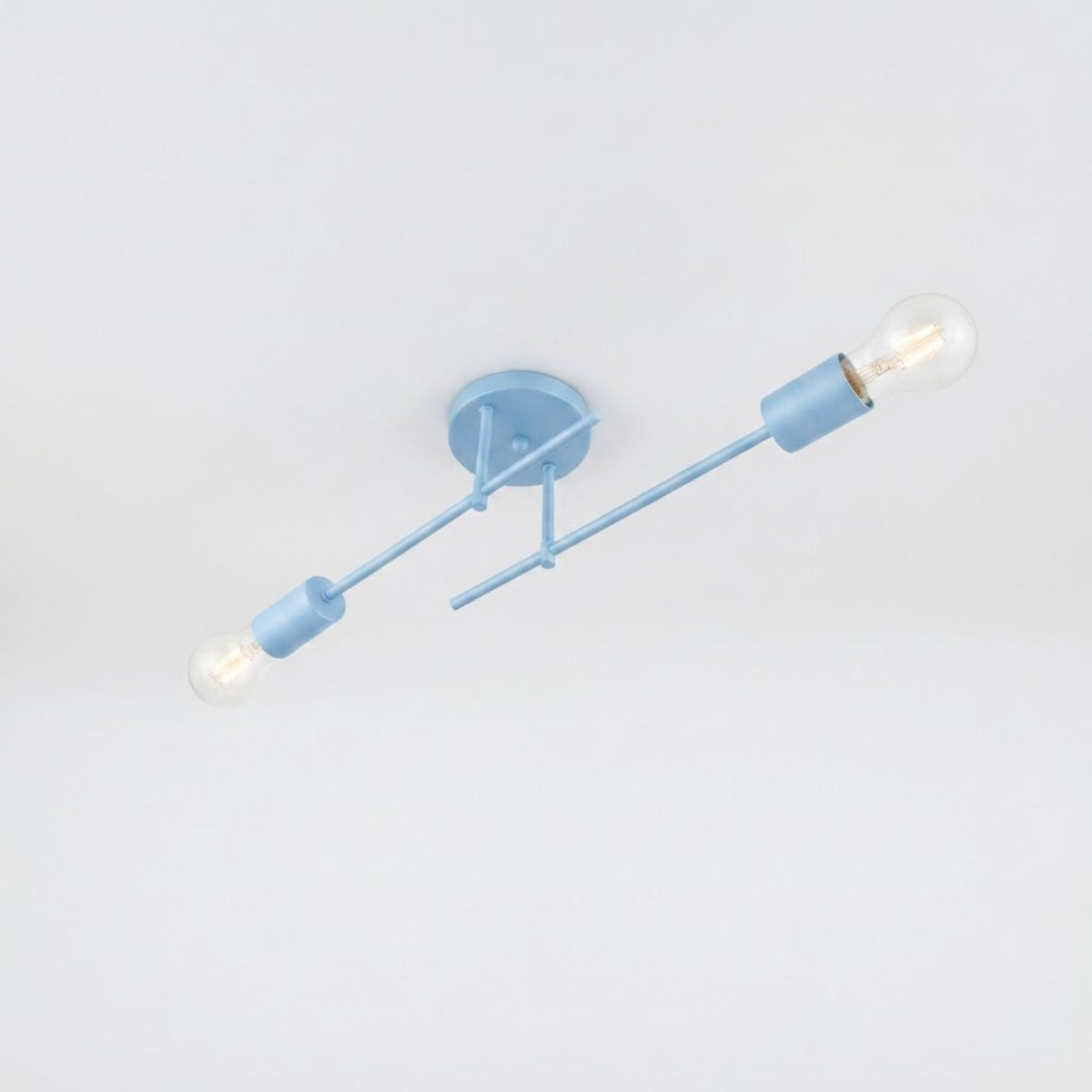 Plafon Naviano Aluminio Teto E27 2 Luzes Lumini Lab