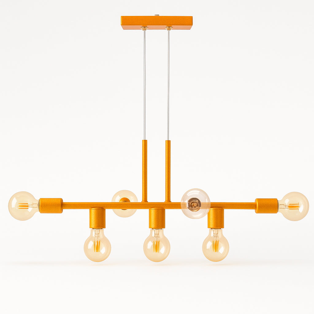 Pendente Rubis Aluminio Teto E27 7 Luzes Lumini Lab