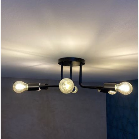 Plafon Aranha Aluminio Teto 6 Luzes E27 Bivolt Lumini Lab