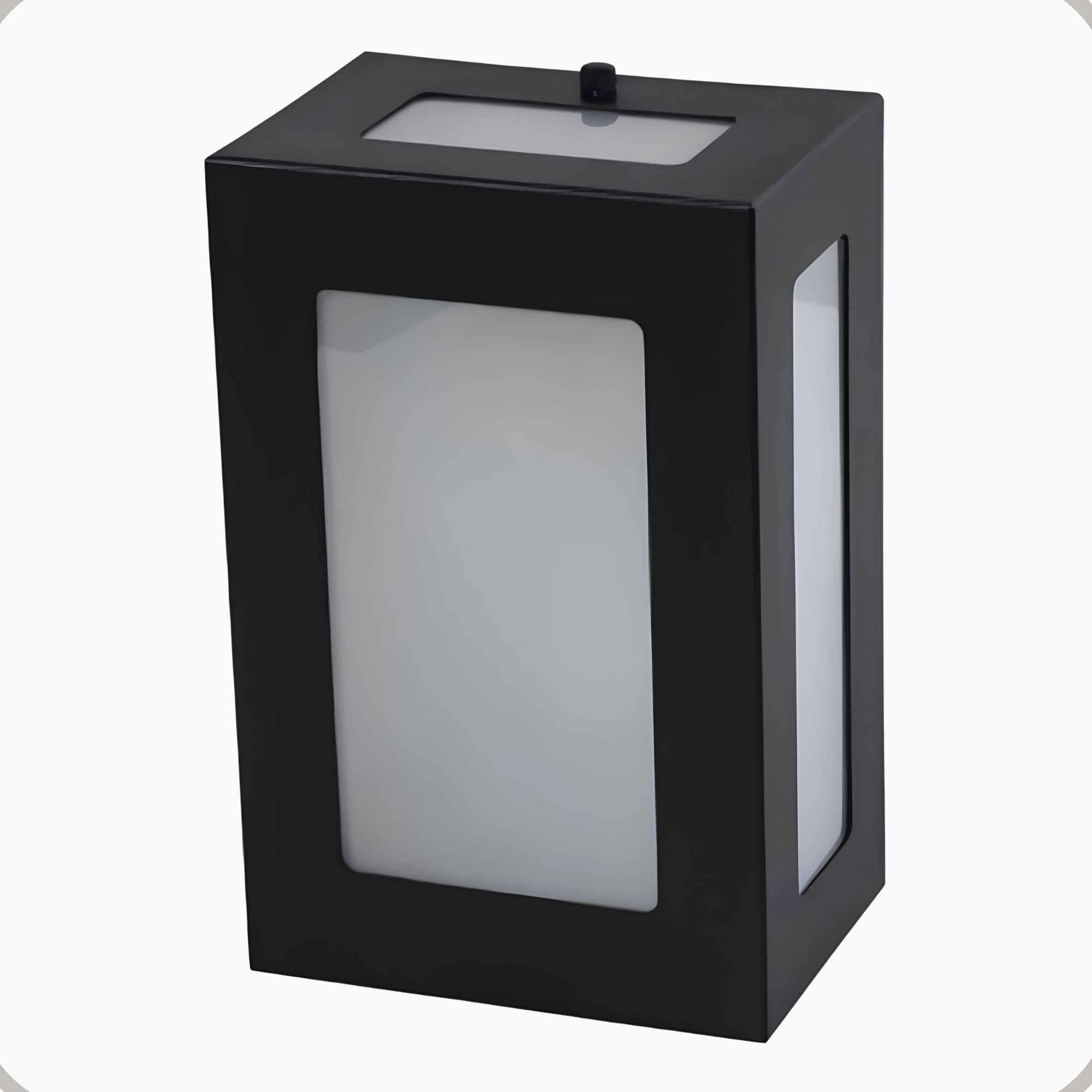 Arandela Retangular Aluminio 5 Fachos Parede E27 1 Luz Lumini Lab