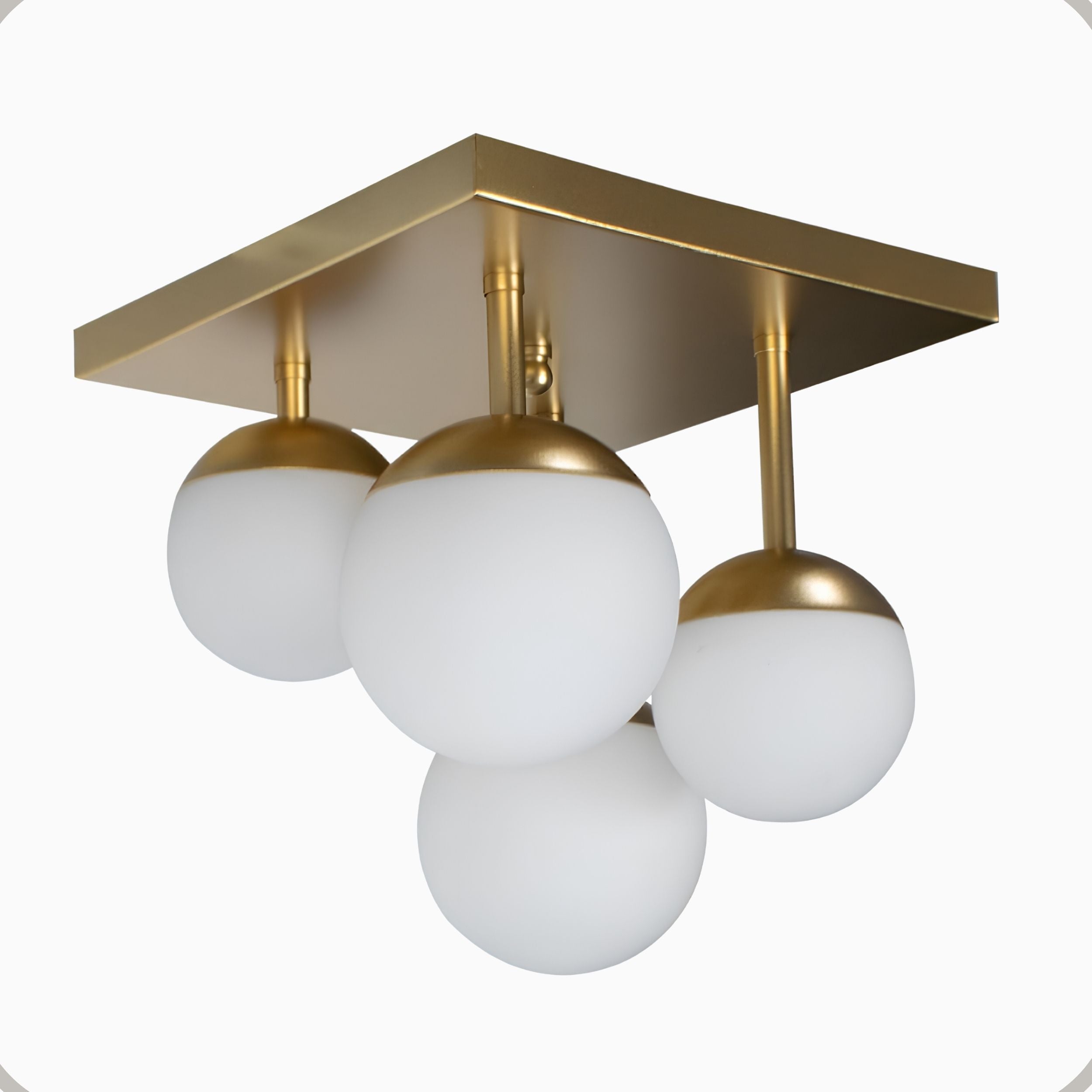 Plafon Jabuticaba Aluminio Teto 4 Luzes G9 D12 Bivolt Lumini Lab