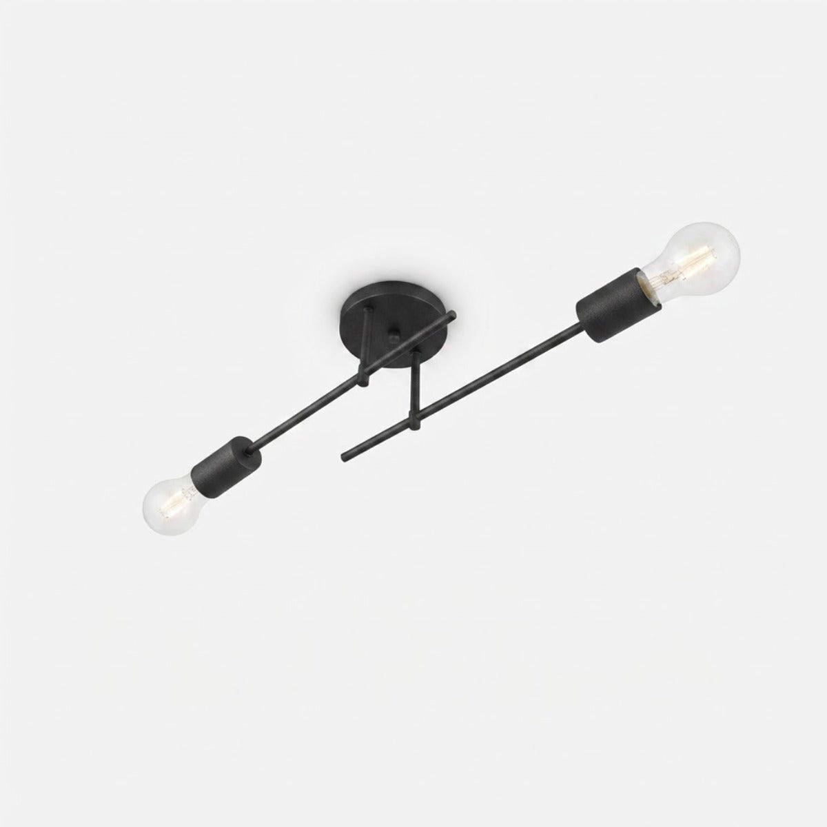 Plafon Naviano Aluminio Teto E27 2 Luzes Lumini Lab