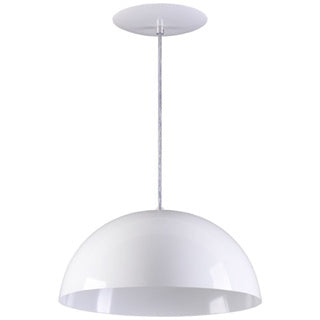 Kit 3x Pendente Meia Lua 30 cm Aluminio Teto E27 1 Luz Lumini Lab