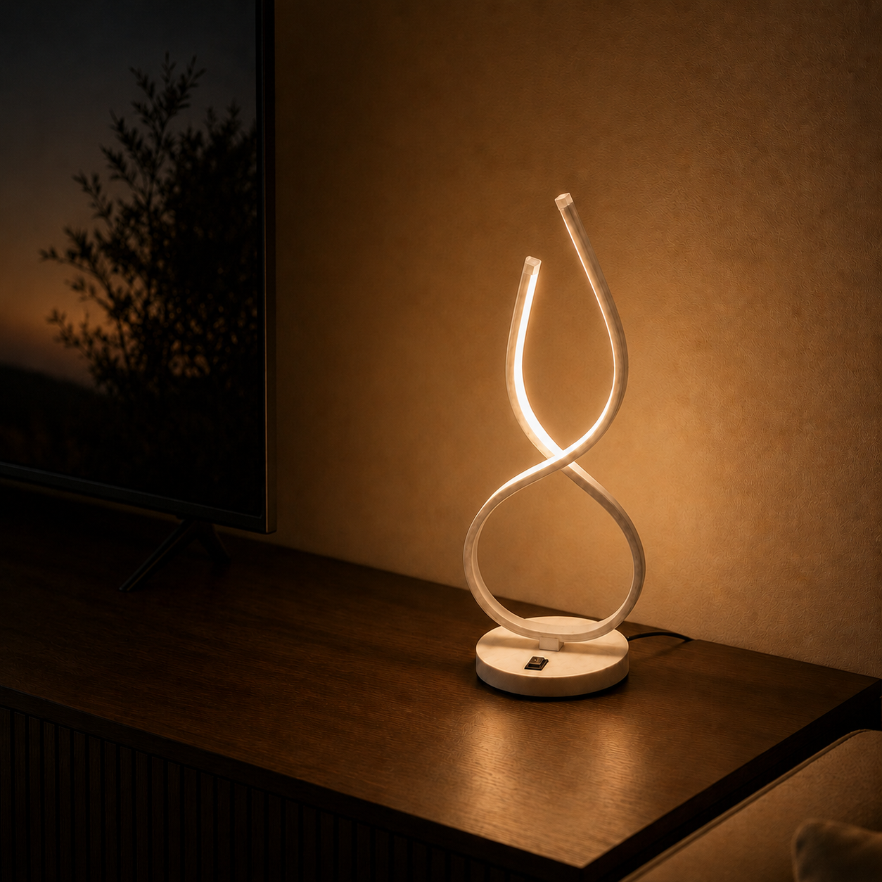 Luminária de Mesa Twist LED Bivolt Lumini Lab