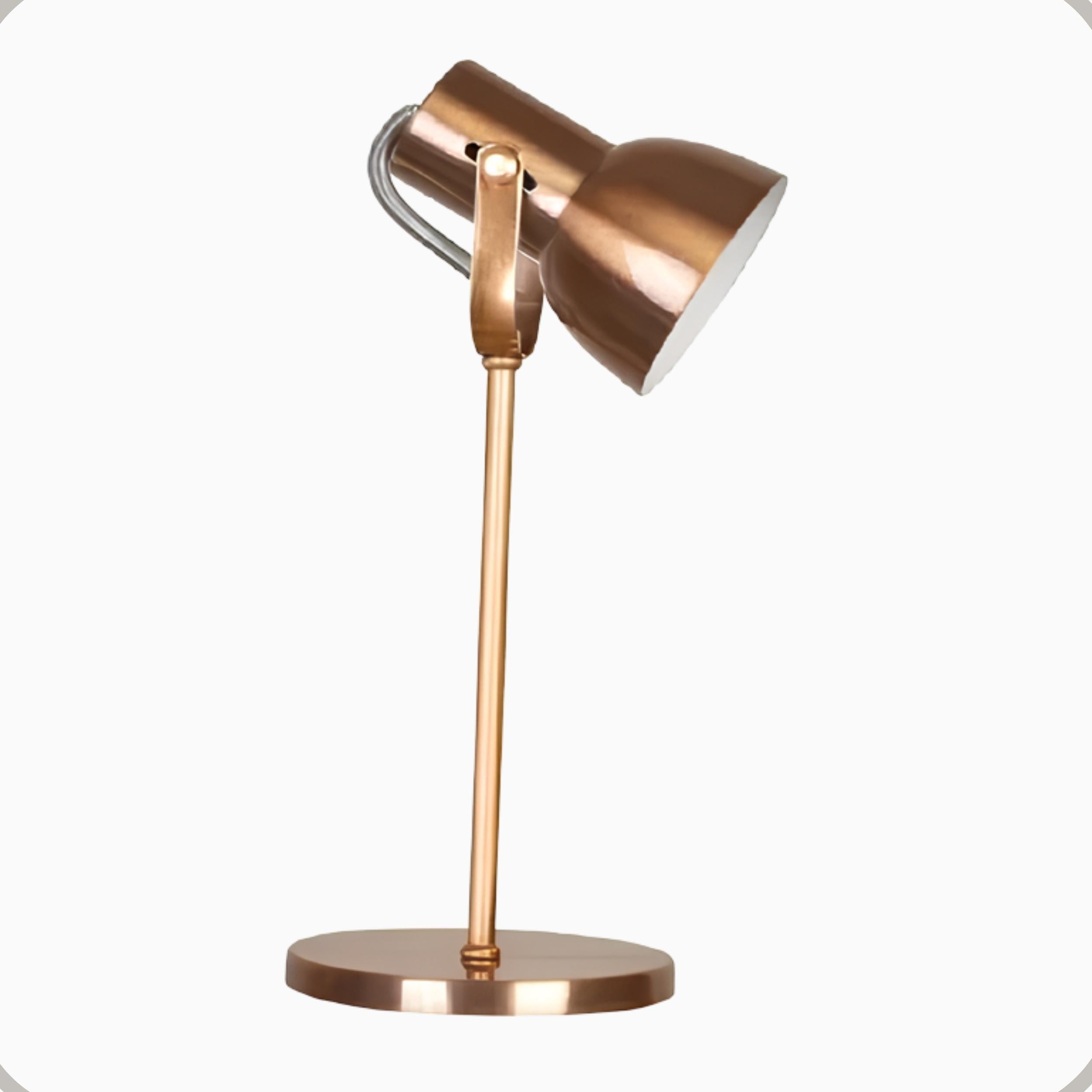 Luminaria de Mesa Cone Aluminio E27 1 Luz Fixa Lumini Lab