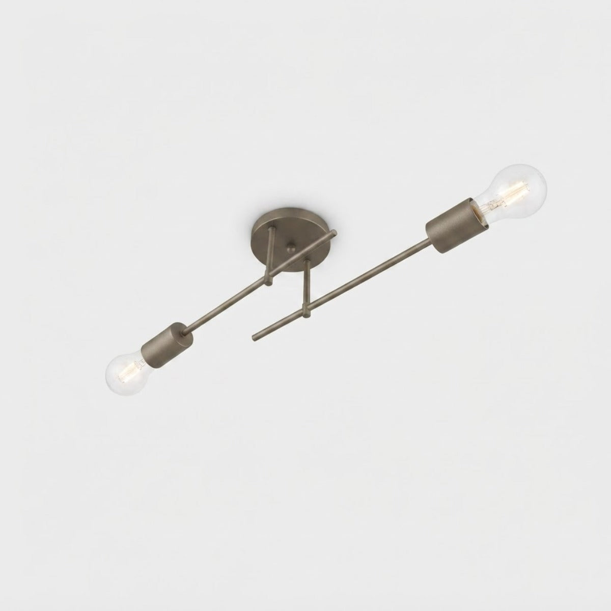 Plafon Naviano Aluminio Teto E27 2 Luzes Lumini Lab