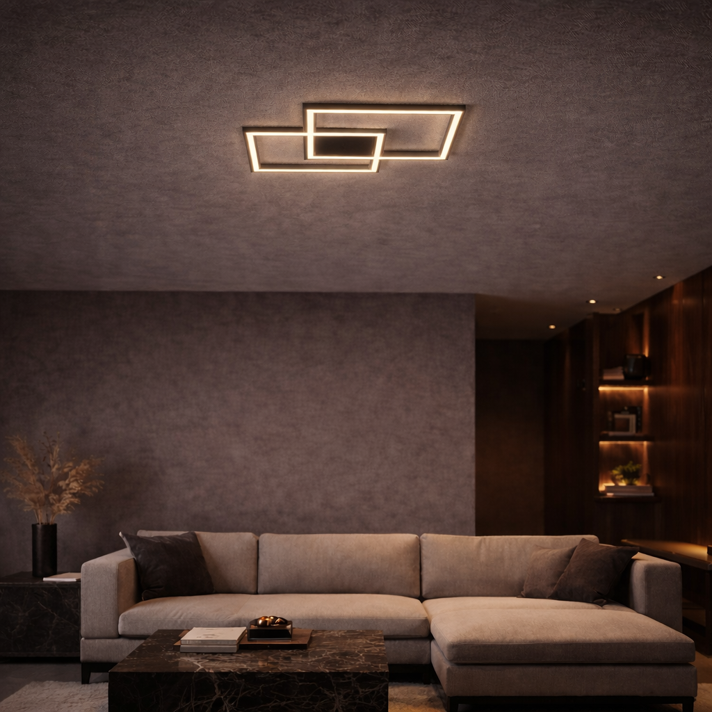 Plafon Led Orleans QD Sobrepor Aluminio 42W Bivolt Lumini Lab