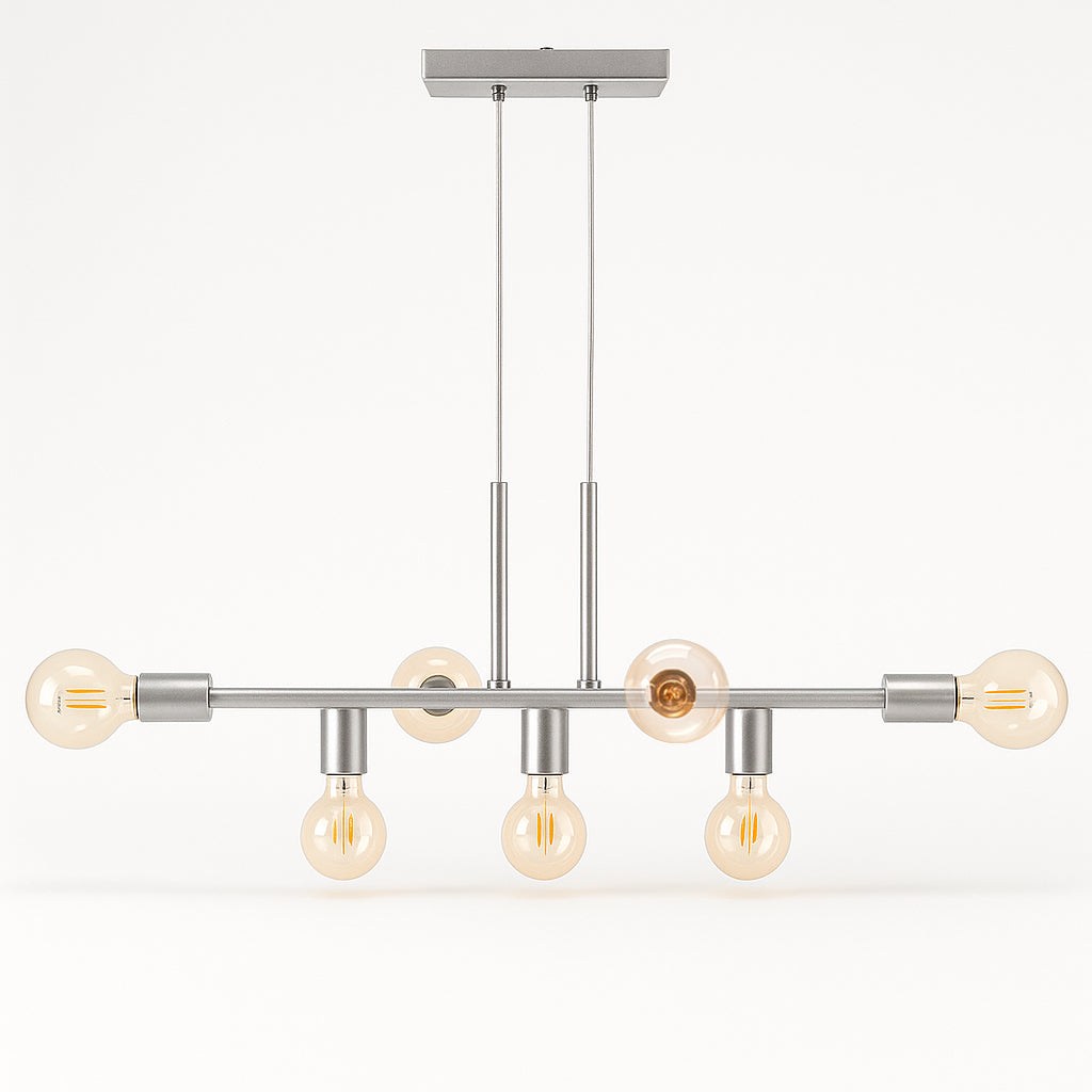 Pendente Rubis Aluminio Teto E27 7 Luzes Lumini Lab