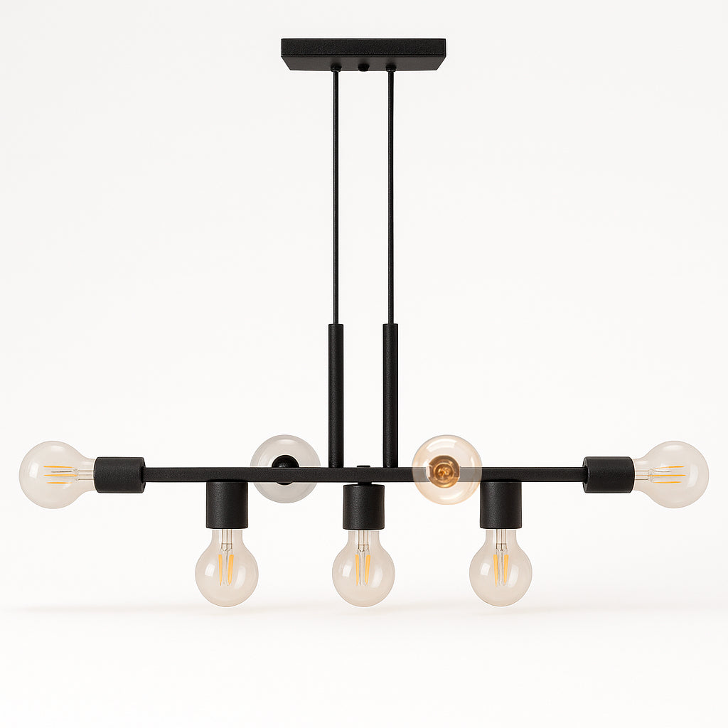 Pendente Rubis Aluminio Teto E27 7 Luzes Lumini Lab