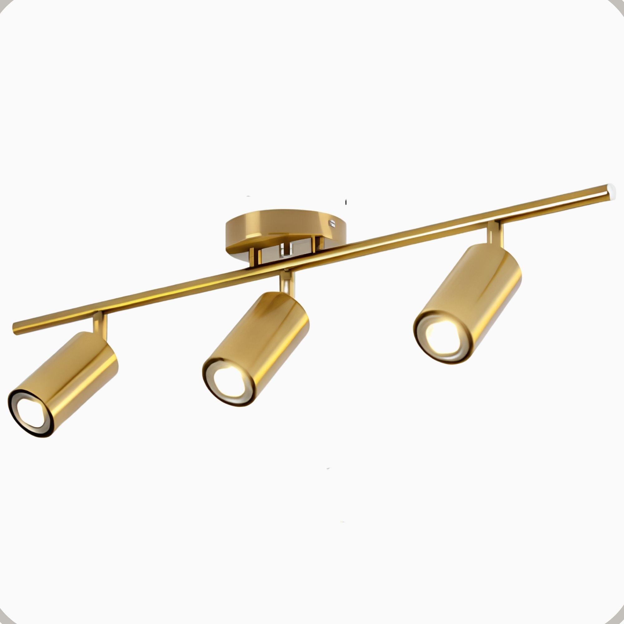 Spot Trilho Industrial Aluminio Teto 3 Luzes GU10 Bivolt Lumini Lab