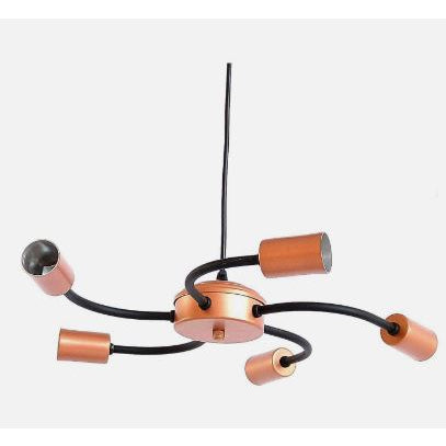 Pendente Master Aluminio Teto Cabo 1 metro 5 Luzes E27 Bivolt Lumini Lab
