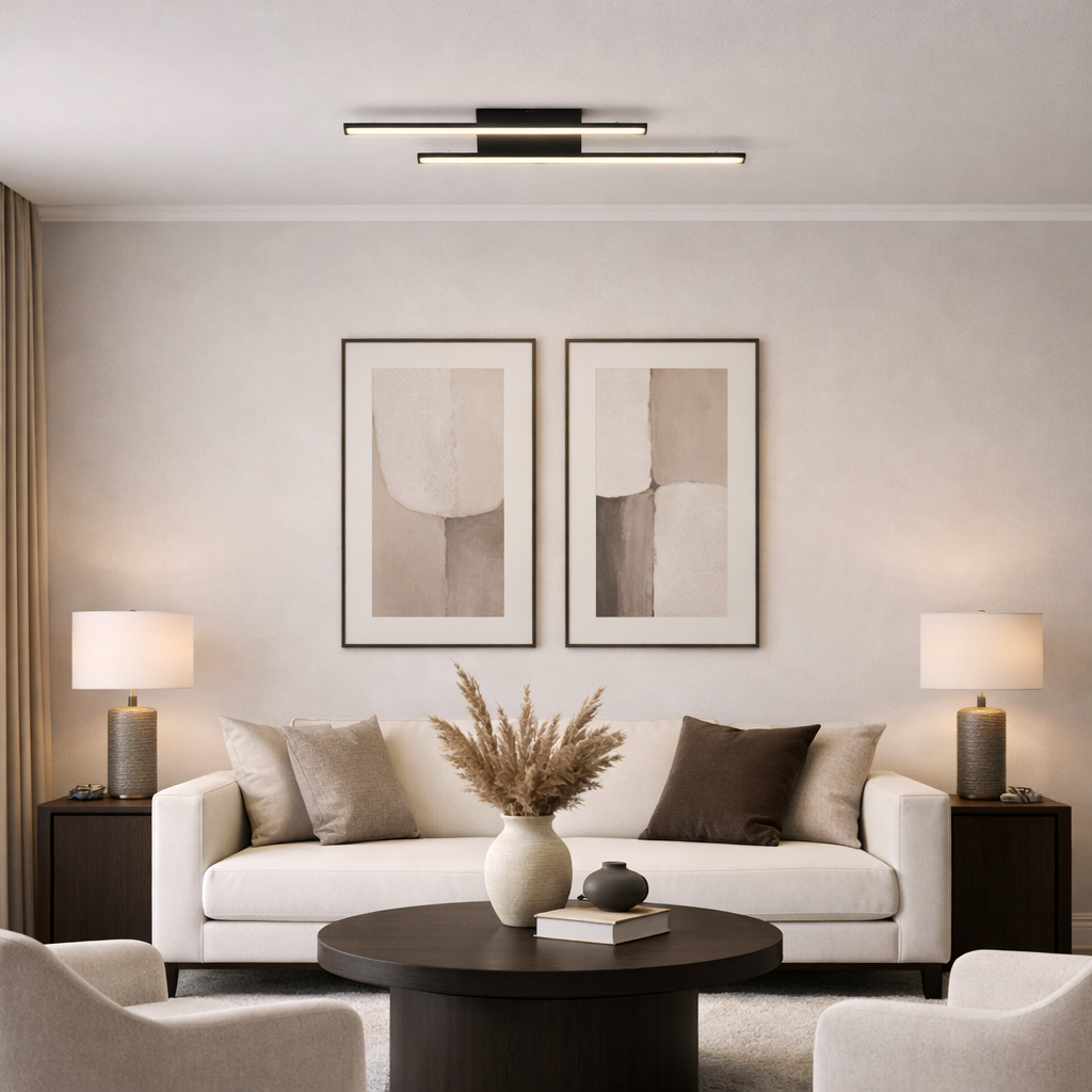 Arandela Led Line Direto Sobrepor Aluminio 2 Luzes Bivolt Lumini Lab