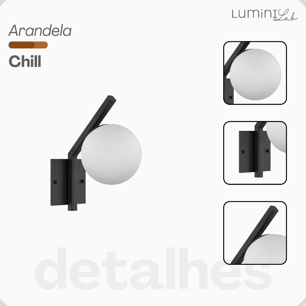 Arandela Roar Aluminio Parede 1 Luz G9 D12 Bivolt Lumini Lab