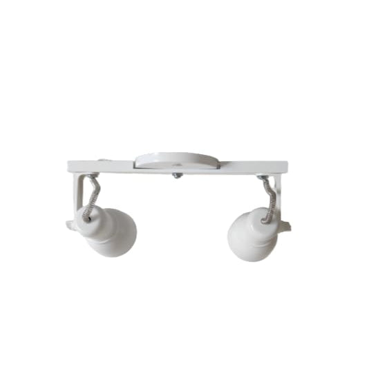 Spot Trilho Light Aluminio Teto E27 2 Luzes Lumini Lab