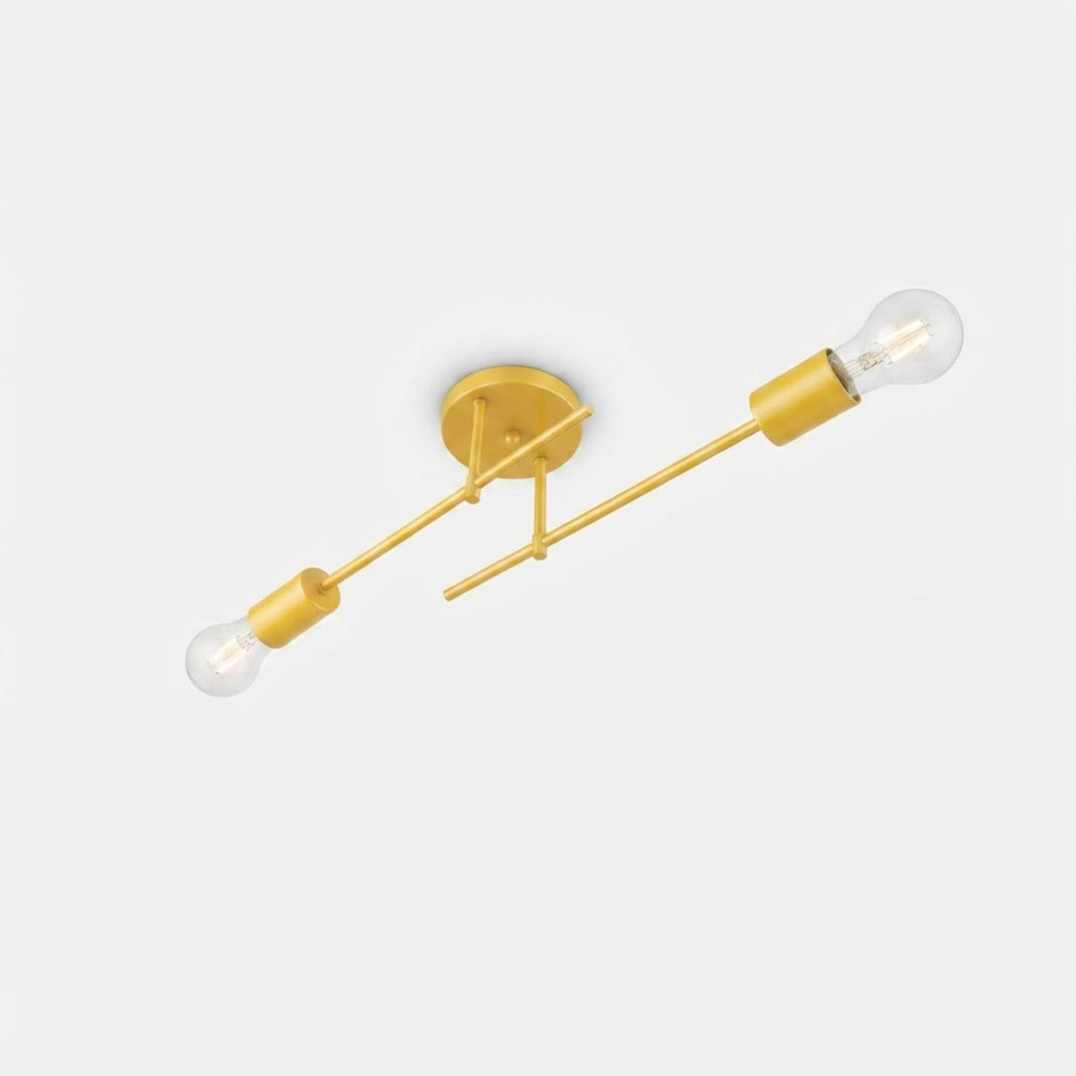 Plafon Naviano Aluminio Teto E27 2 Luzes Lumini Lab