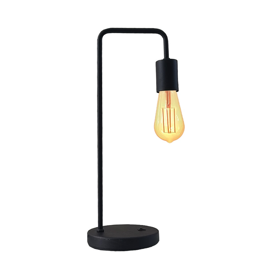 Luminaria de Mesa Vintage Aluminio E27 1 Luz Fixa Lumini Lab
