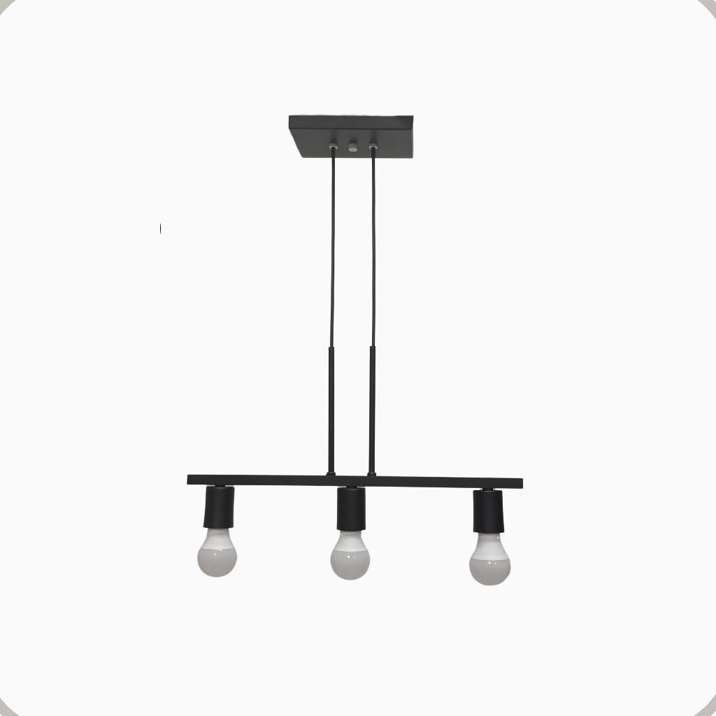 Pendente Rubis Aluminio Teto E27 3 Luzes Lumini Lab