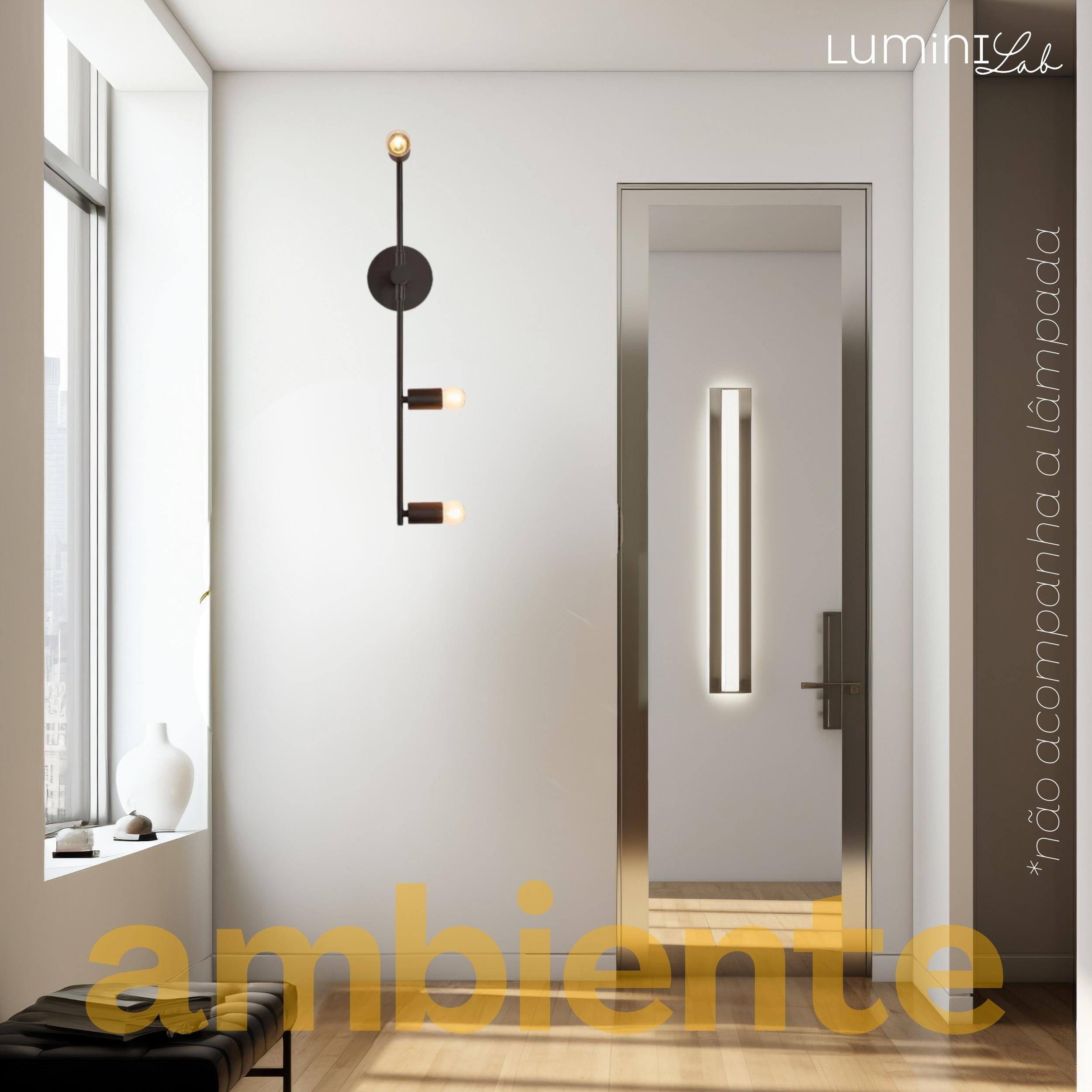 Arandela Chill Aluminio Parede 3 Luzes E27 Bivolt Lumini Lab