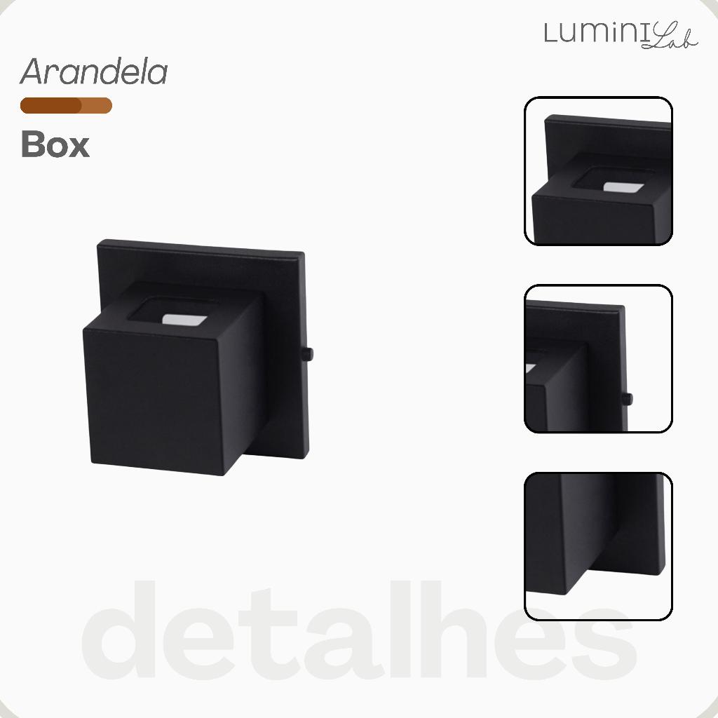Arandela Box Aluminio 2 Fachos Parede 1 Luz G9 Bivolt Lumini Lab