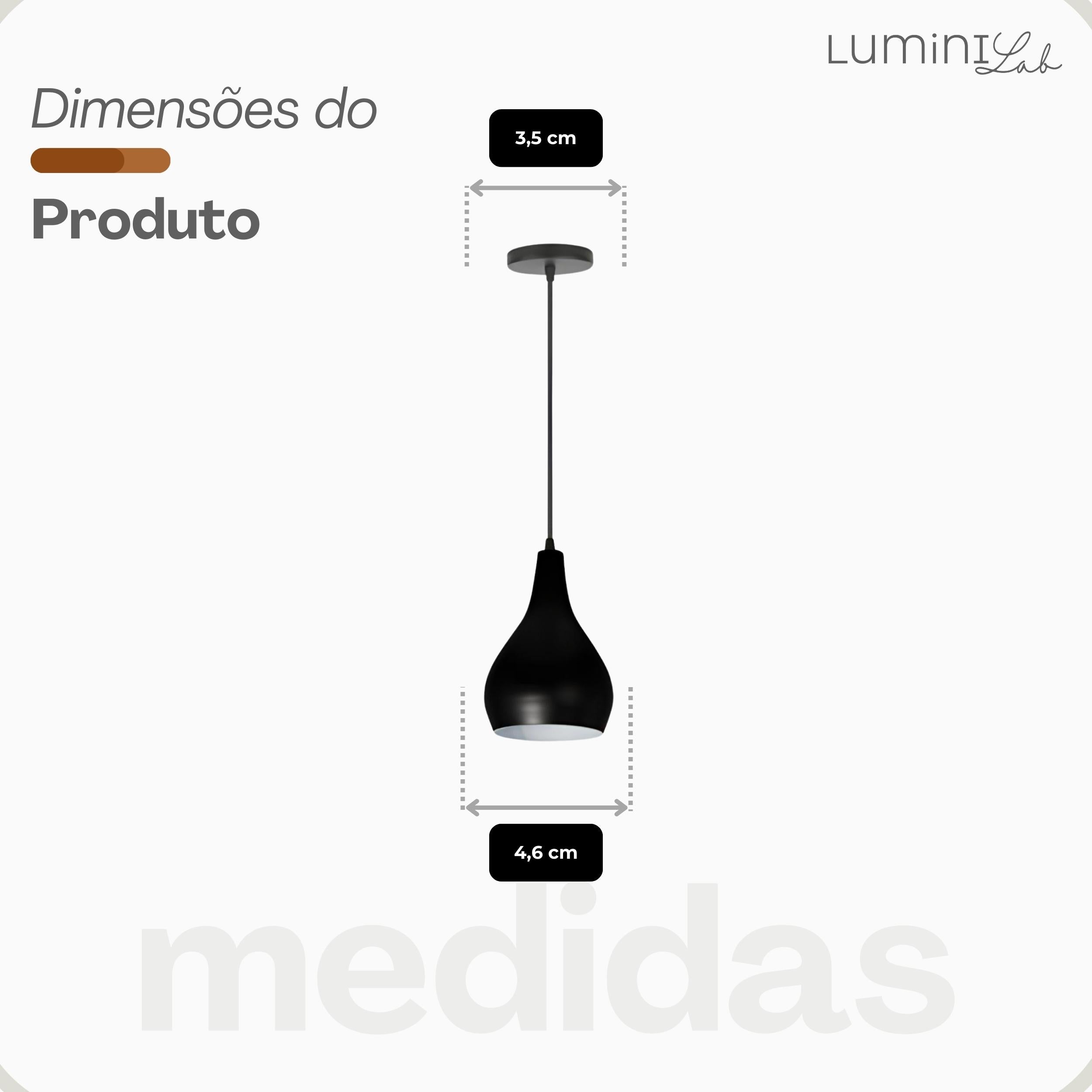 Pendente Nepal Aluminio Teto E27 1 Luz Lumini Lab