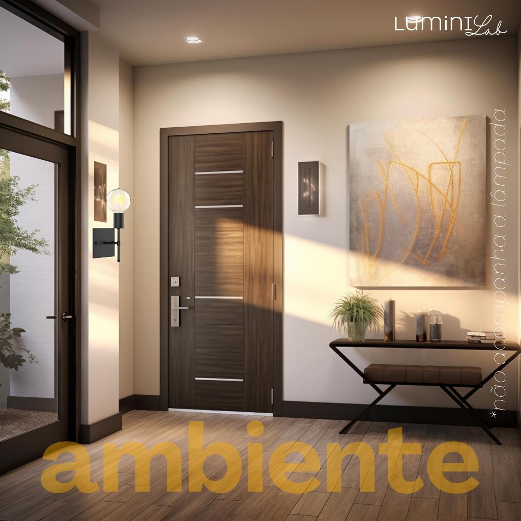 Arandela Chill Aluminio Parede 1 Luz E27 Bivolt Lumini Lab