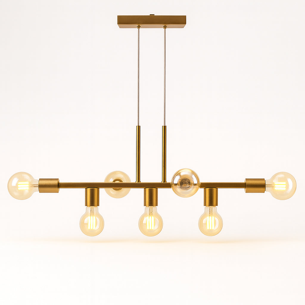 Pendente Rubis Aluminio Teto E27 7 Luzes Lumini Lab